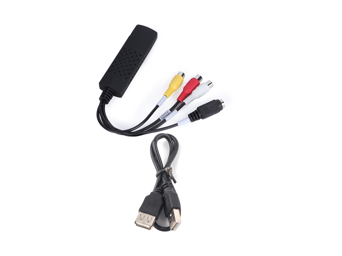 Cabo Adaptador Conversor De Captura De Vídeo Usb 2.0 Para 3 Rca S-vídeo Áudio Tv Dvd Vhs