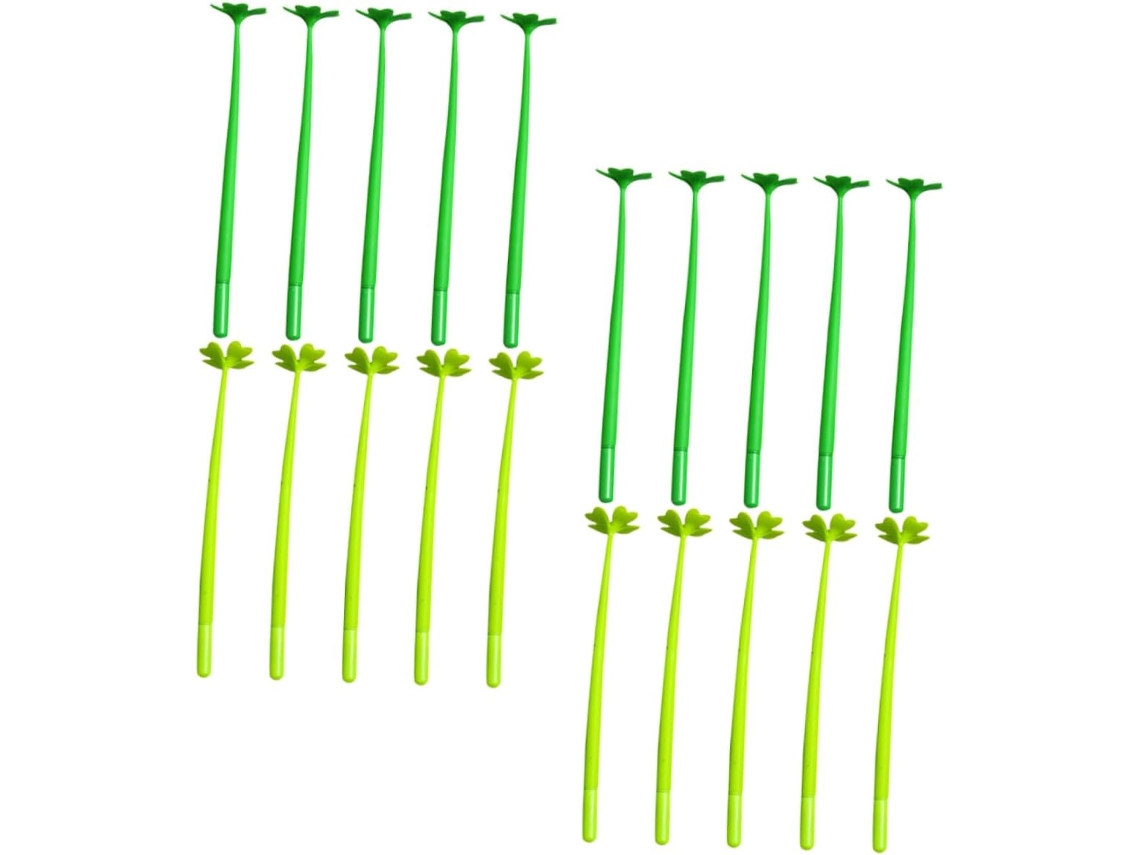Conjunto De 20 Canetas Em Gel Com Formato Flor, Feitas Polietileno