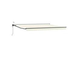 Conjunto 1 Sombra Externa Vidaxl Creme Alumínio (4,5 × 3 M)