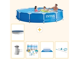 Intex Piscina Com Estrutura Redonda - 366x76 Cm - 6-peças S21176