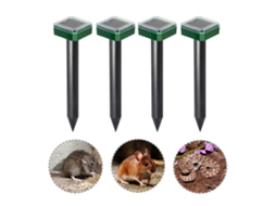 Repelente solar ultrassônico para roedores, ratos, toupeiras e insetos jardim | S/MARCA