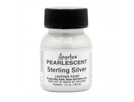 Tinta Couro e pele sintética Angelus Perlescente 29,5 Ml (Sterling Silver 454)