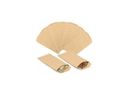 Pacote Com 50 Sacos De Papel Kraft Para Alimentos, Tamanho Pequeno, 6 Cm X 10 Cm. Aquaforge