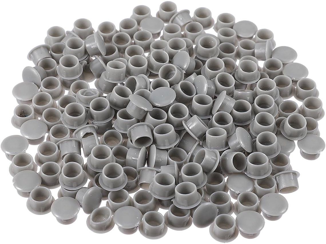 Healeved 300 Tampões Redondos De Plástico Pp Para Furos 10mm, Fácil Instalação E Design Estético Para Escritório