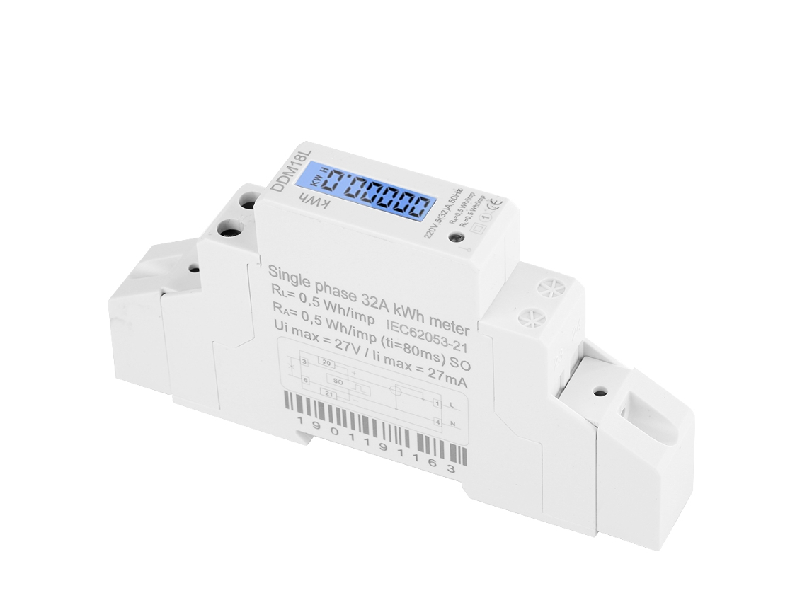 Laxiscreed Multimetrô De Energia Monofásico Com Display Lcd Para Medição De Consumo Eléctrico