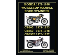 Livro Honda 1971-1978 Workshop Manual 4-Cylinder Cb500, Cb550 amp Cb550f Super Sport de Floyd Clymer e Velocepress (Inglês)