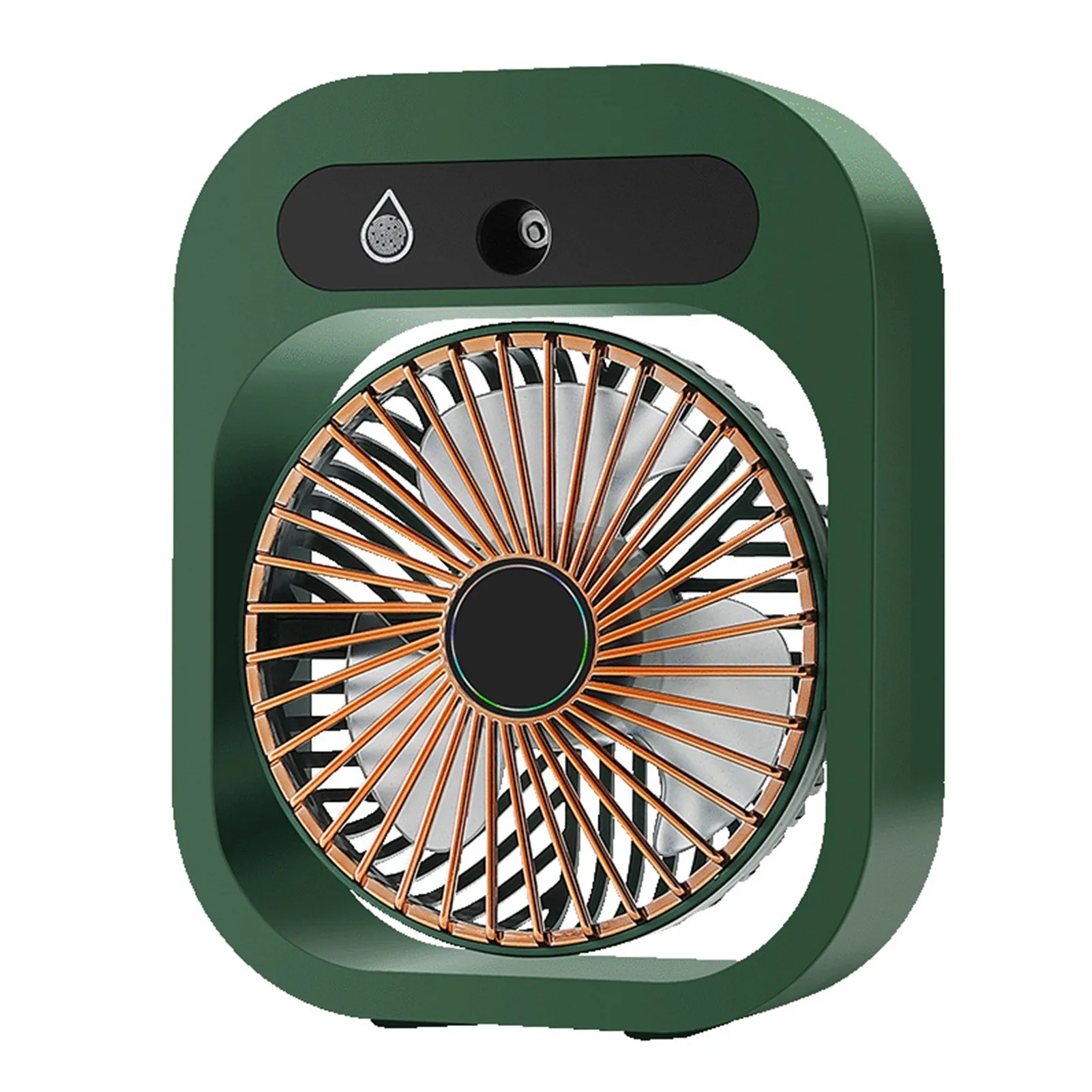 Ventilador Pulverizador , 3 Velocidades, Pás Tipo Turbina, Pequeno e Silencioso, com Carregamento Usb. MDUG (verde)