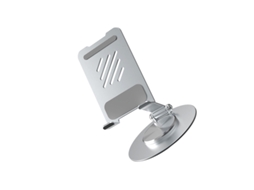 Suporte Para Celulares E Tablets, Cor Prata.