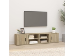 Vidaxl Móveis Tv 2 Pcs 80x31,5x36 Cm Derivados Madeira Carvalho Sonoma
