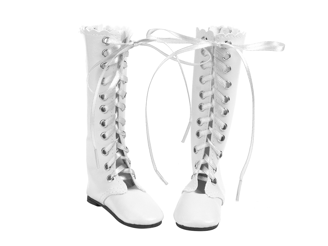 Mali botas de Boneca de Corda para Meninas 60cm Brancas Acessório de Brinquedo Infantil