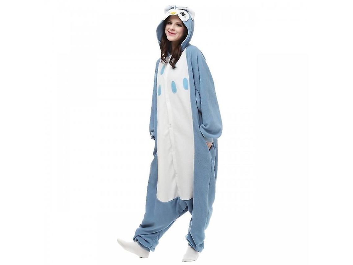 2026 pijama de Coruja Traje Animal Monos para Halloween Cosplay Invierno Flanela Unisex