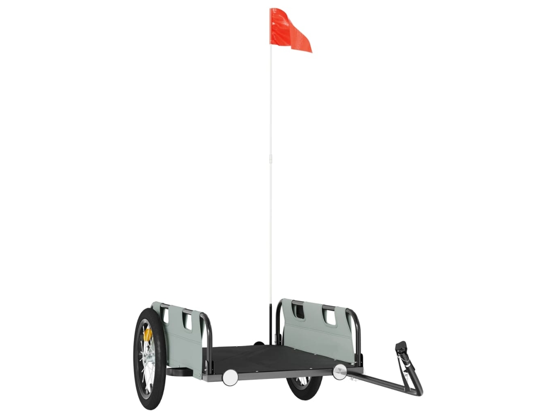 Bike Trailer, Bike Trailers Vidaxl Cinzeto Ferro (126 X 63 X 36 Cm)