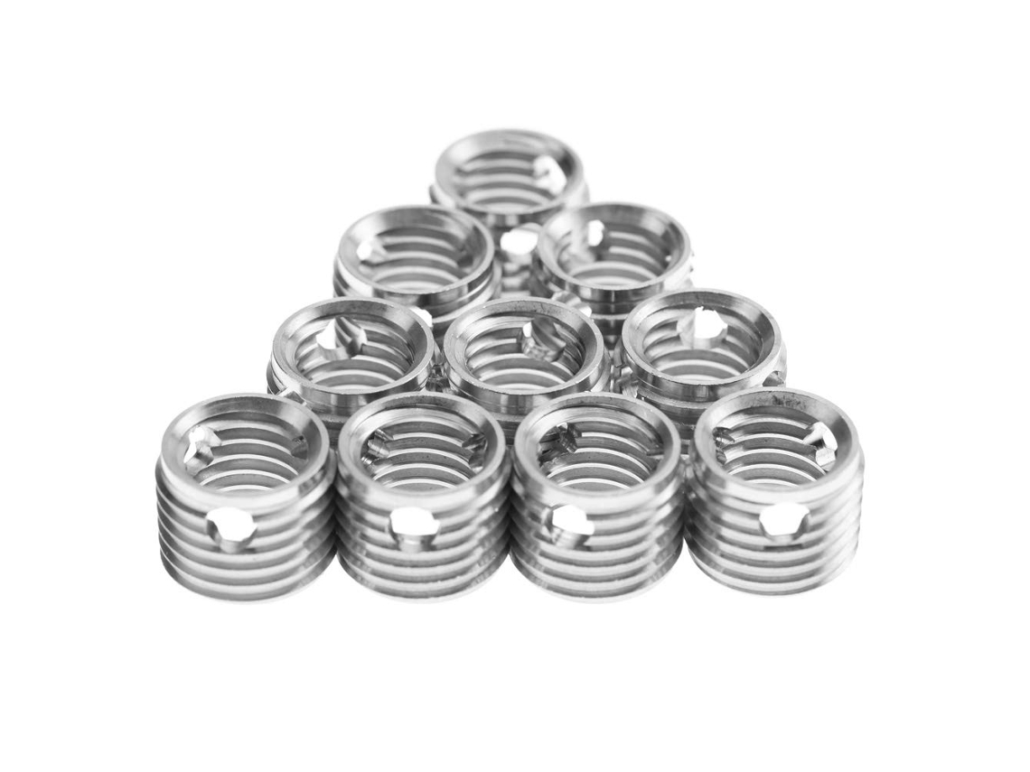 Conjunto De 10 Peças Parafusos Inserção Roscados Autoatarraxantes Em