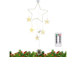 Janela De Natal Com 8 Modos, Decorações Sazonais