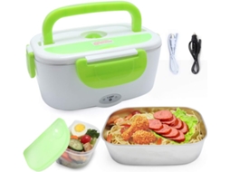 Lurelia Lancheira Elétrica Portátil, 12 V, Inox 304, Verde, Carro, Camião, Escritório