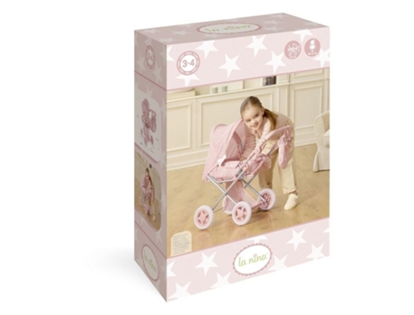 Carlota La Niña Cuco Con Ruedas Pequeño Rosa 292 Disetp25