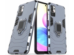 Capa + Película Xiaomi Redmi Note 10 5G HFS-HOUSE Kickstand Cinzento