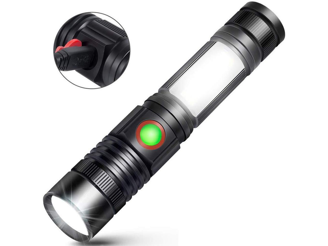 Mini Lanterna Magnética Portátil Recarregável Usb Com Zoom E Luz De Trabalho Aquaforge
