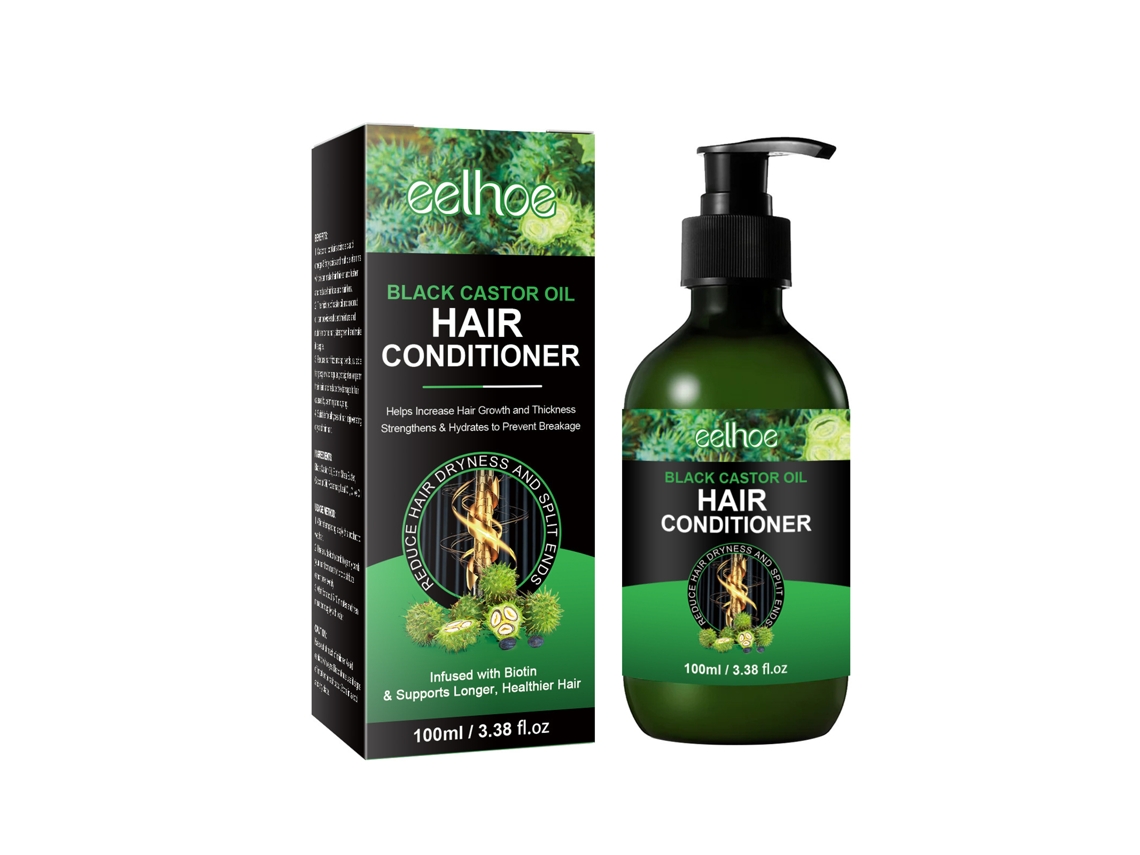 Condicionador Cabelo Óleo Castor Preto Eelhoe