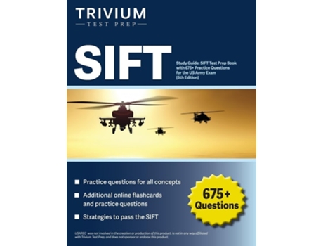 Livro SIFT Study Guide SIFT Test Prep Book with 675 Practice Questions for the US Army Exam 5th Edition de Elissa Simon (Inglês)