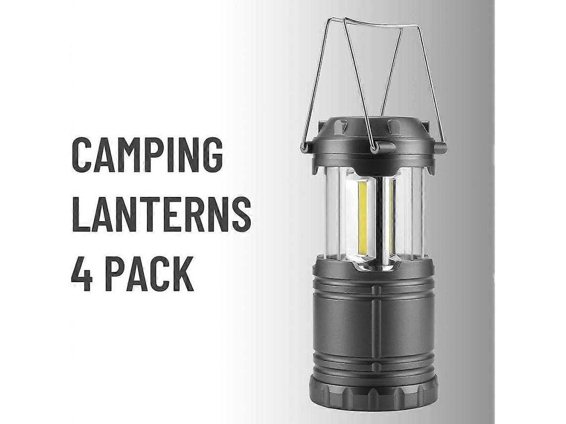 Lanternas De Acampamento, Pacote Com 4, Operadas Por Bateria, Para Áreas Externas, Caminhadas, Kits De Sobrevivência. Olysi Shop