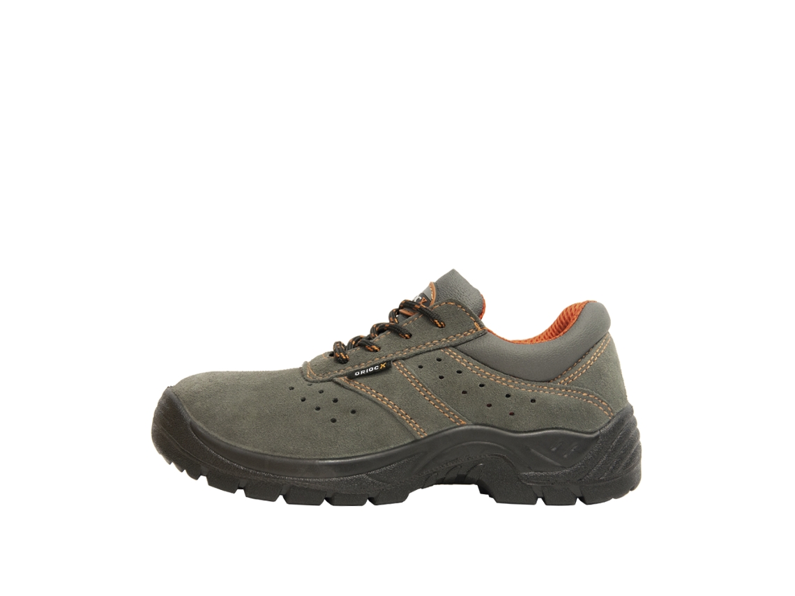 Sapatos de Segurança ORIOCX Ábalos S1 P ( Cinzenta -Couro rachado -41)