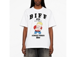 Rockinstone Back To The Future Movie Biff Howard Tannon Cartoon White Adult T-shirt Size:l