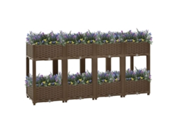 Vidaxl Canteiro Elevado 160x40x71 Cm Polipropileno