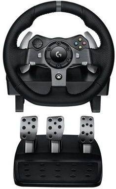 Volante Logitech G920 Driving Force Compatível com Xbox One, PC e