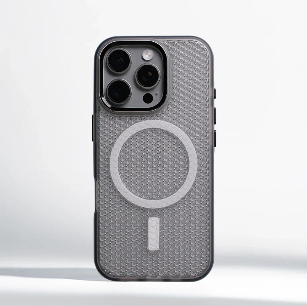 Capa De Celular Com Resfriamento (cinza Para Iphone 13 Pro Max), Compatível Com Carregamento Sem Fio.