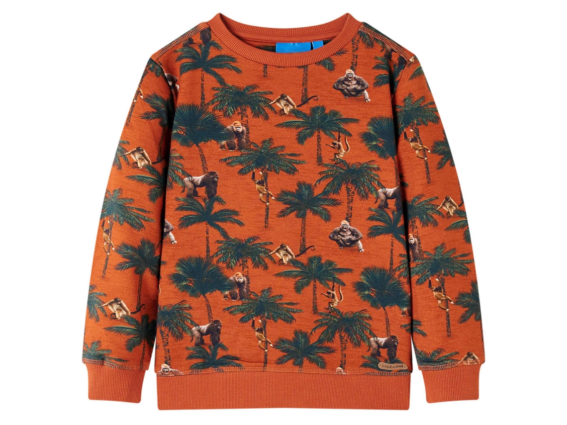 Sweatshirt Para Criança Cor Ferrugem-claro 140