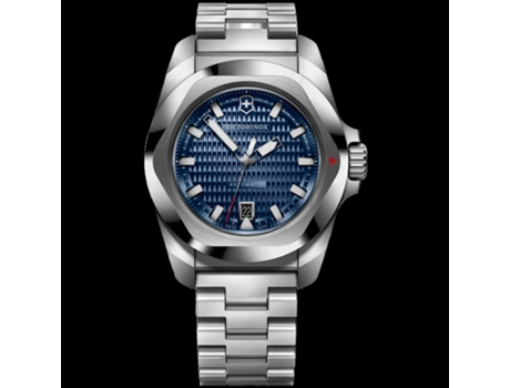 Relógio Homem Inox Gent Auto Blue Dial, Armys 41,00 Mm Bracelete De Aço Cor Da Bracelete Prateado Cinza À Prova De Água 20 Bar Victorinox Swissarmy