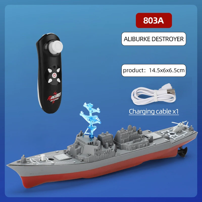 Barcos de Controle Remoto, Brinquedos Infantis, Modelos de Navios de Guerra Simulados, Presentes para Crianças MDUG