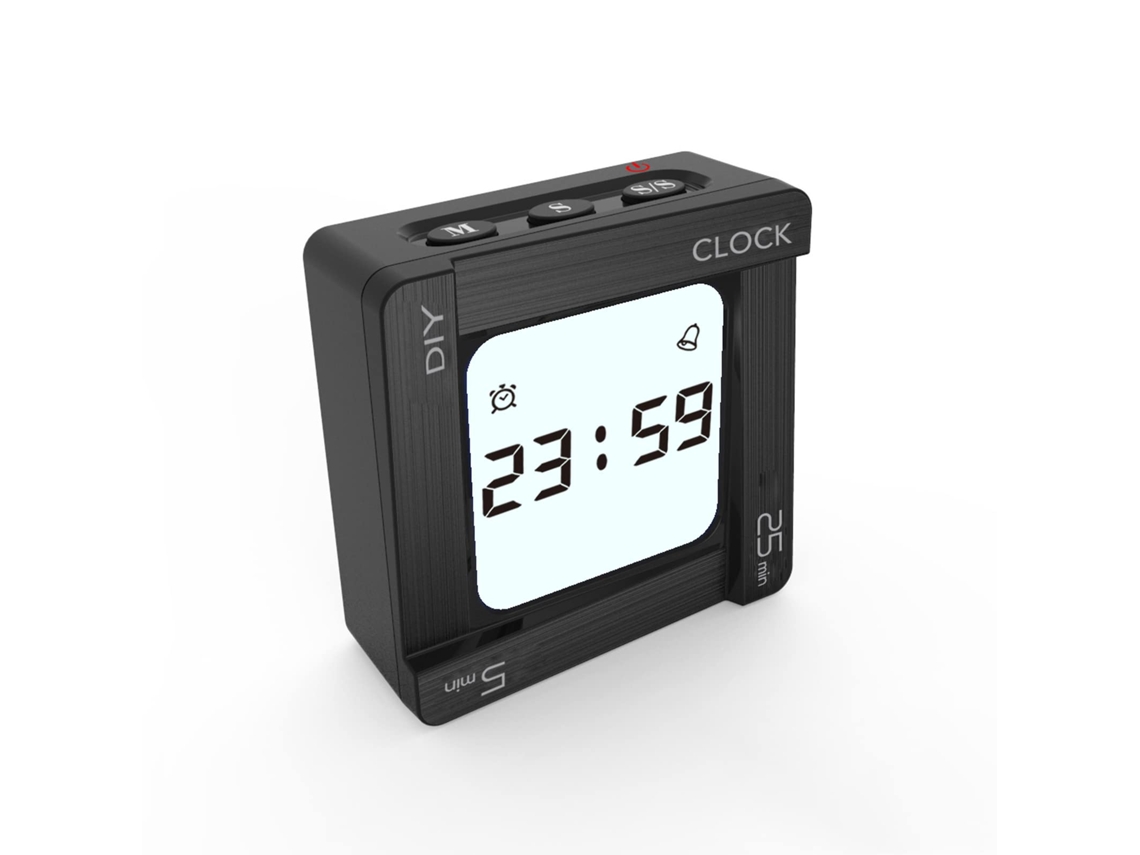 Despertador Rotativo com Temporizador LYYTUNG, opções de 5, 25 Minutos e Personalizado