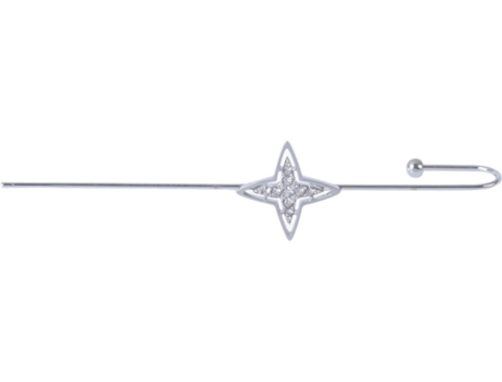 Brinco MISSTREND Escalador De Orejas - Estrella (Aço Inoxidável - Prateado - 75 mm)