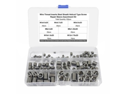 Conjunto De 120 Porcas Inserção Roscadas M3 M4 M5 M6 M8 M10 M12 Em Aço Inoxidável Resistente A Choques