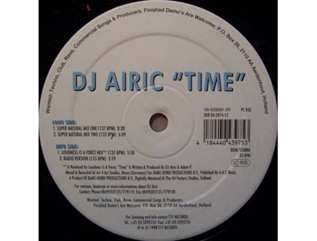 Vinil Time, Dj Airic T.t.f. Records
