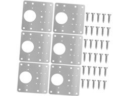 Kit De Reparo Com 6 Peças Em Aço Para Portas Armários Cozinha.
