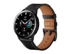Bracelete para Samsung Galaxy Watch 45/46mm 22mm couro preto XIAOMOYU