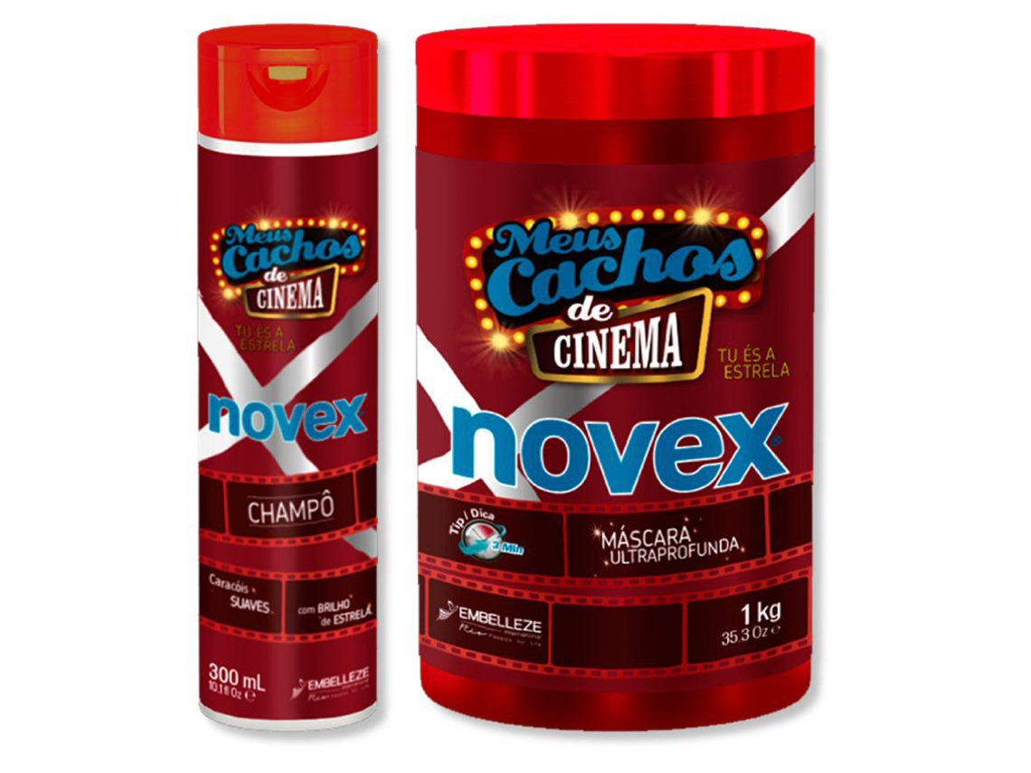 Shampoo Novex My Curls Movie Star 300 ml e Máscara Novex 1 kg