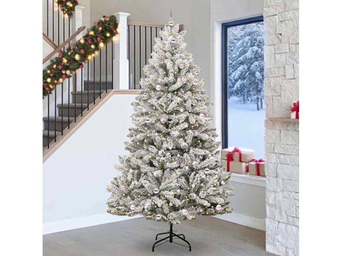 Vidaxl Árvore De Natal Artificial 270 Cm 300 Led Branco Quente