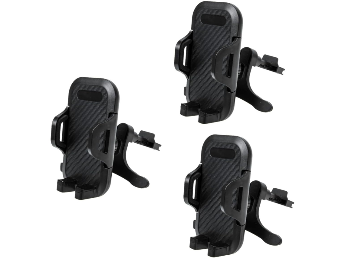 Conjunto De 3 Clipes De Fixação Para Celular Na Saída De Ar Do Carro Com Ventosa