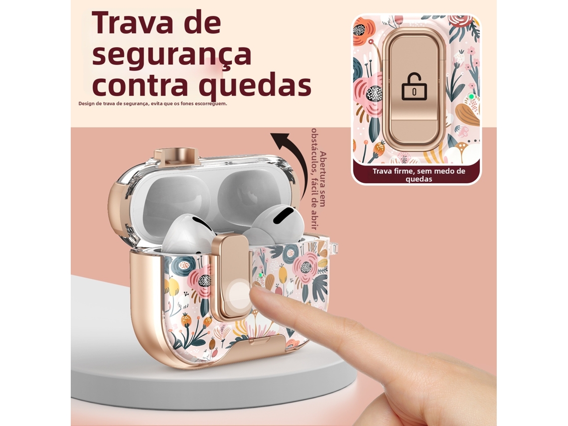 Elysve Capa Para Airpods Pro/pro2 Com Função De Suporte