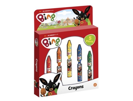 Bambolino Toys Bing 19076 Lápis de Cera 5 Unidades