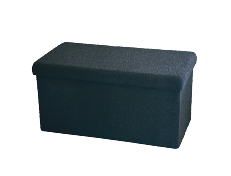 BANQUETA FLURRY MY DEKOR PRETA 76X38X38 CM