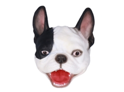 Fantoche De Mão De Cachorro Cute Lifelike Branco E Preto Brinquedo Presente Aniversário