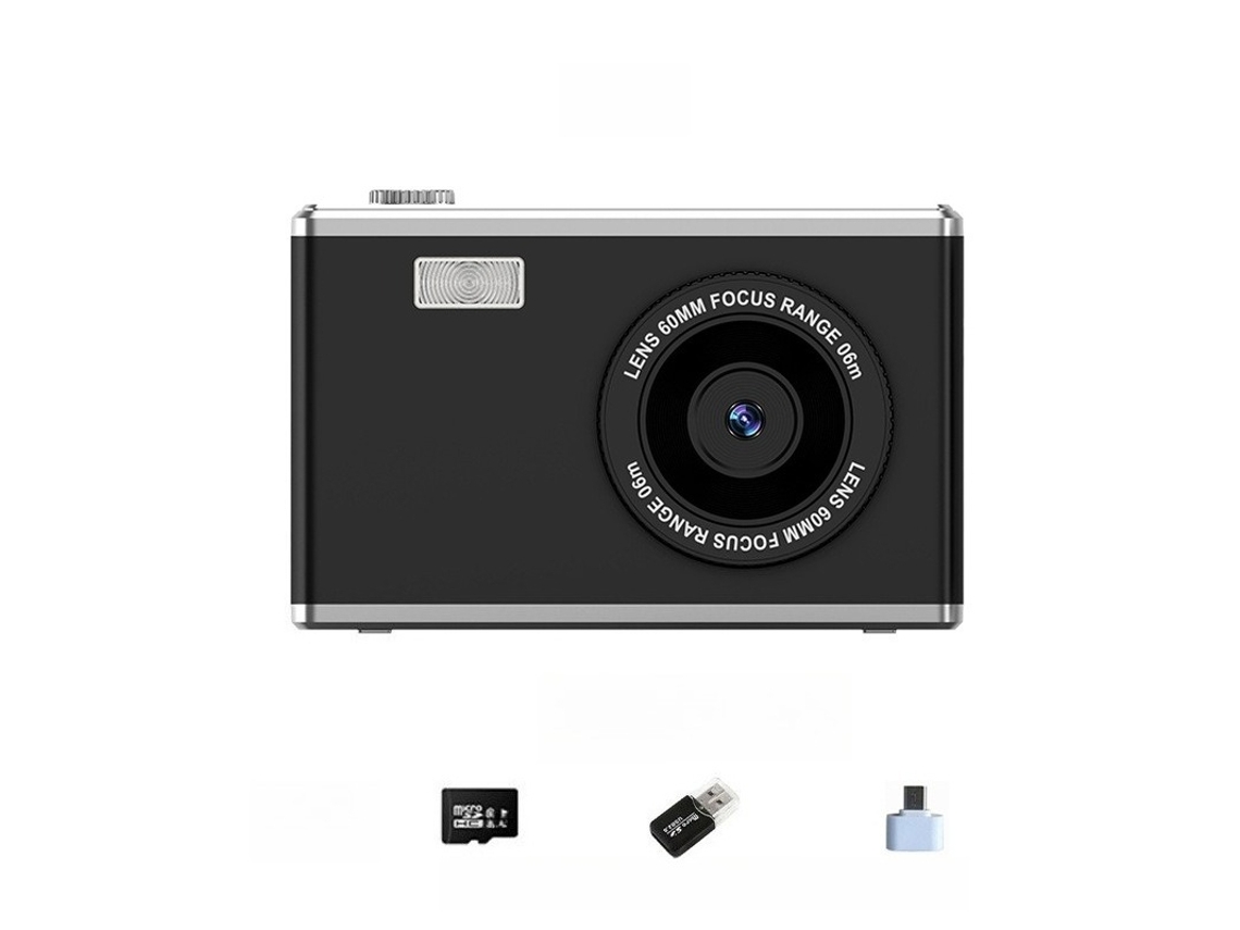 Câmara Digital Tela Ips De 2,4 Polegadas Com Foco Automático (preto - Cartão De 32 Gb) Cuich