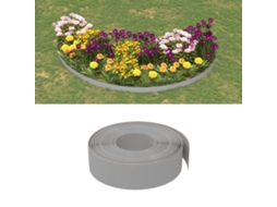 Vidaxl Borda De Jardim 10 M 15 Cm Polietileno Cinzento