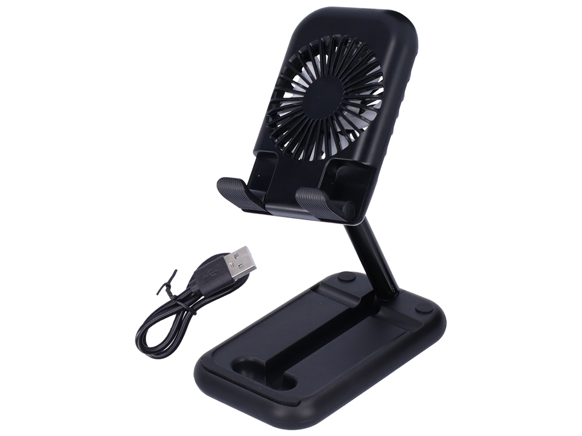 Tablet Mobile Phone Stand With Cooling Fan Foldable Adjustable Desktop