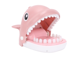 Mali brinquedo Interativo Baleia Dentista Morder Dedo Jogo Engraçado para Crianças Cute Rosa